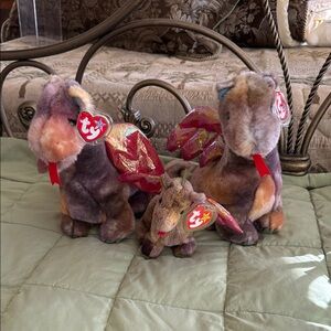 Vintage Ty Beanie Buddies and babies dragons
